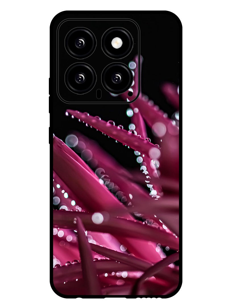 Theodor Protective Case Anti Scratch Shock Proof Bumper Cover For Xiaomi 14 petals_drops_bokeh - Image 1