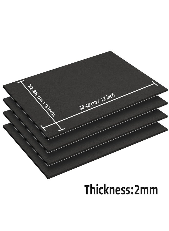 MEARCOOH Self Adhesive Foam Sheets,Black 9x12 Inch 2mm Sticky Eva Foam Paper for Crafts Cardmaking Photo Frames Classroom Scrapbooking Christmas Crafts(10 Sheets) - Image 2