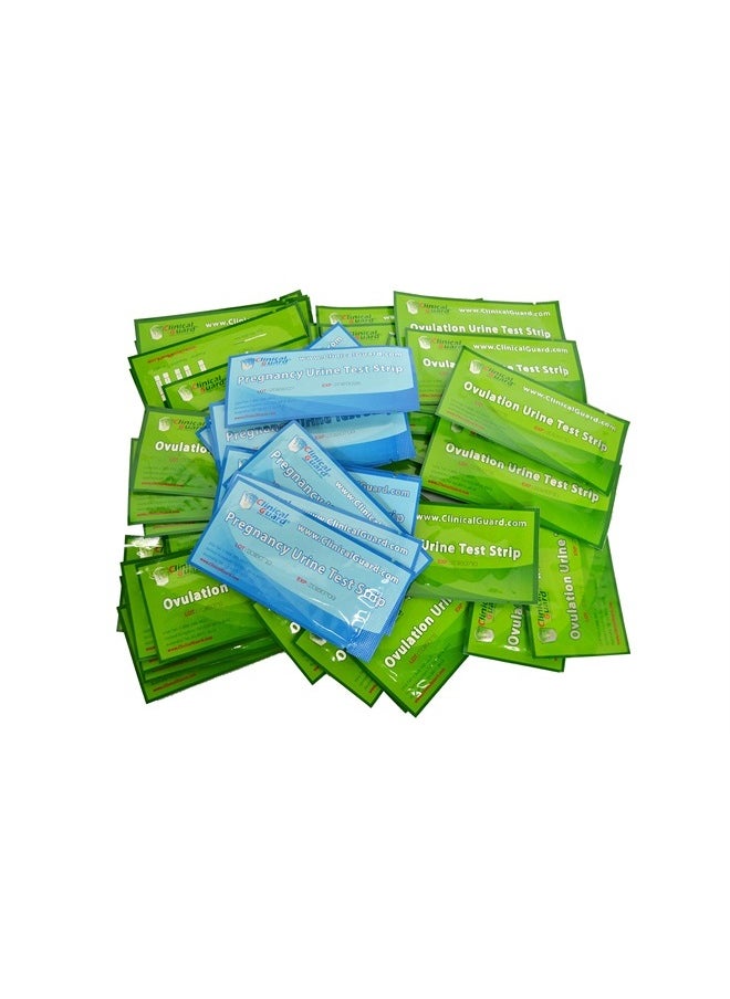 50 Ovulation Test Strips and 20 Early Pregnancy Test Strips Combo Rapid HCG Test Fertility Ovulation Predictor Kit