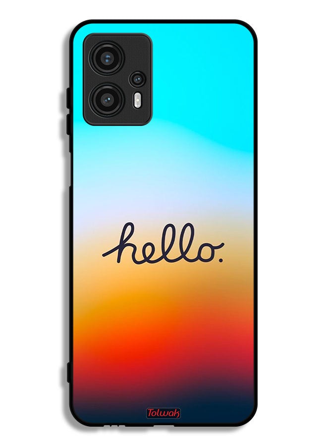 Tolwak Motorola Moto G13 Protective Case Cover Hello - Image 1