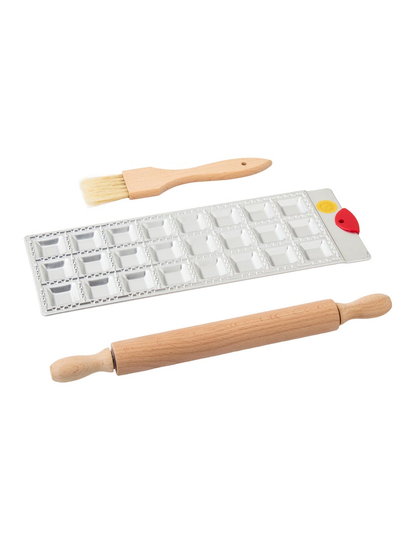 Kitchen ware Pastry Mold Set With Rolling Pin And Brush - Image 2