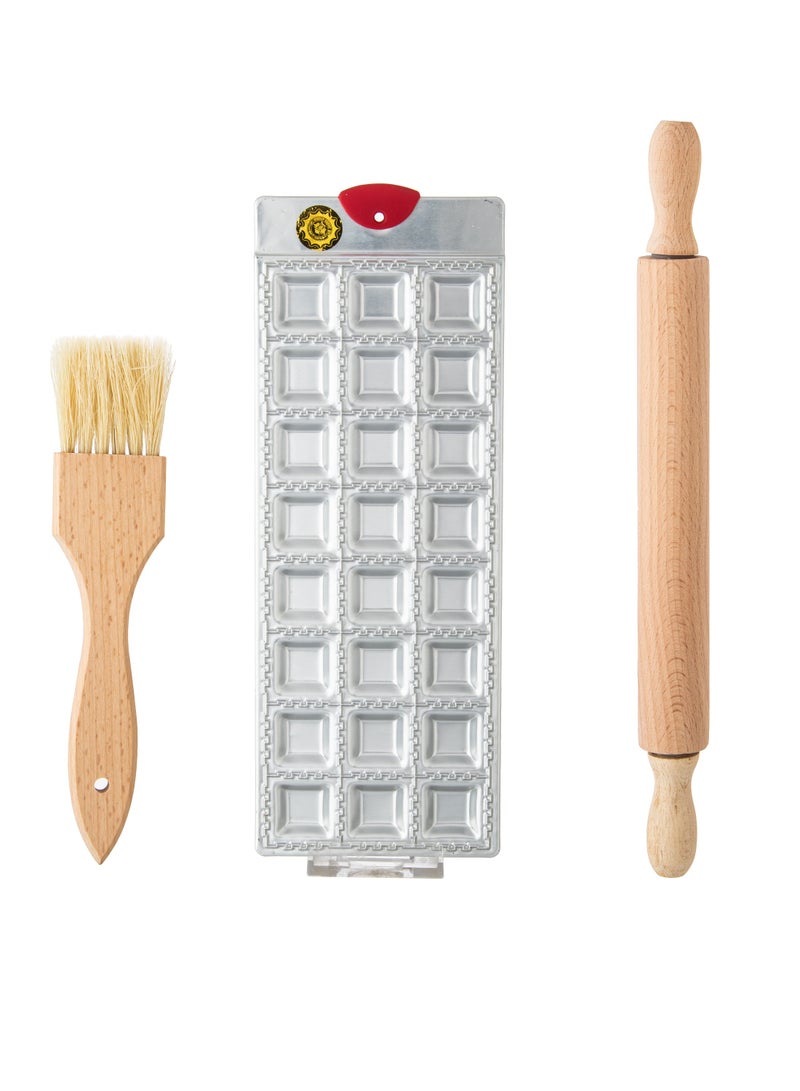 Kitchen ware Pastry Mold Set With Rolling Pin And Brush - Image 1