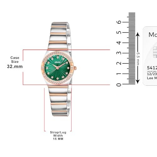 ADAMO Analog Green Dial Women's Watch-892VVM16 - Image 3