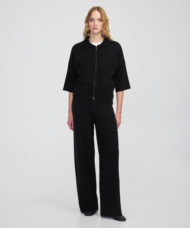 Ipekyol Zip-Up Knit Top - Image 3