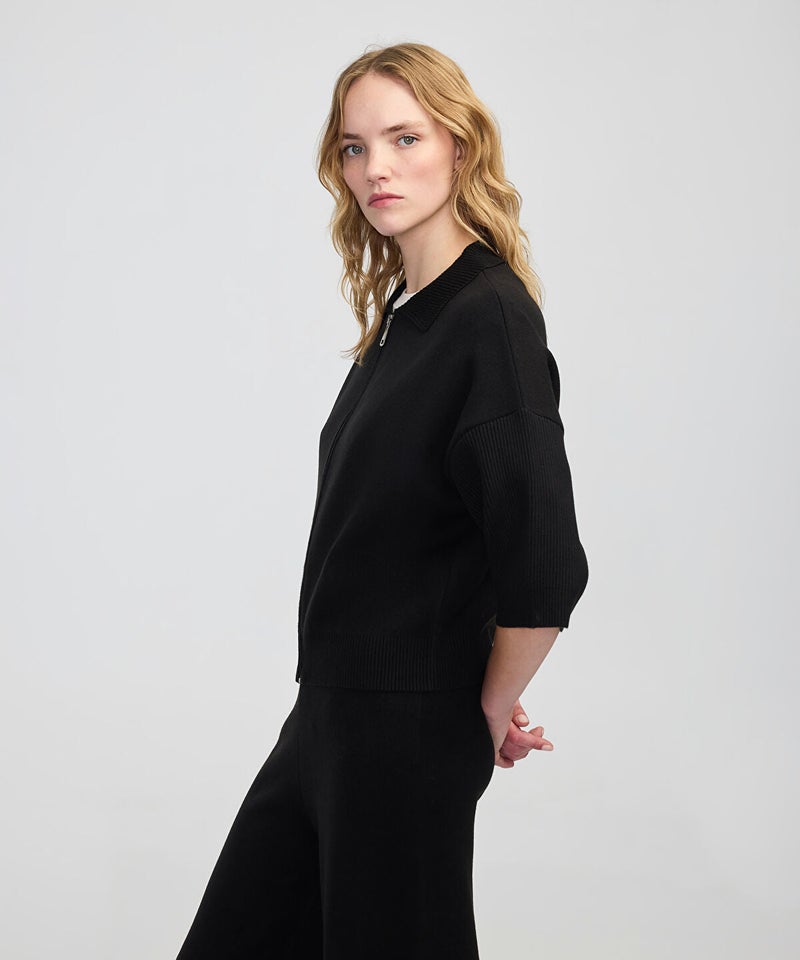Ipekyol Zip-Up Knit Top - Image 5