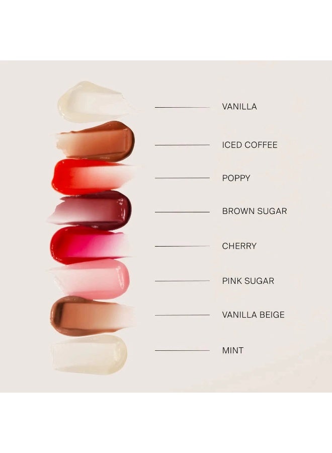 Holiday Lip Butter Balm Set (Full Size Trio)  poppy,sweet mint,vanilla beige,3 Count (Pack of 1) - Image 3