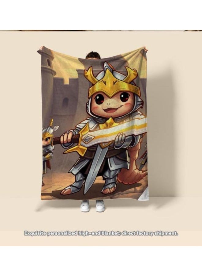 general Children's or student cartoon flannel thin blanket (warm and comfortable, suitable for sleep, games) 100cm*150cm - 212 - Image 3