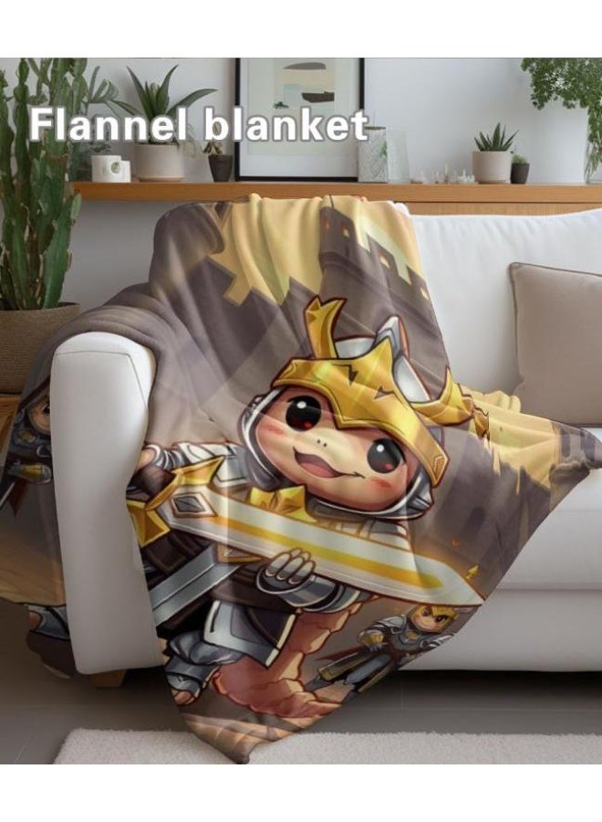general Children's or student cartoon flannel thin blanket (warm and comfortable, suitable for sleep, games) 100cm*150cm - 212 - Image 5