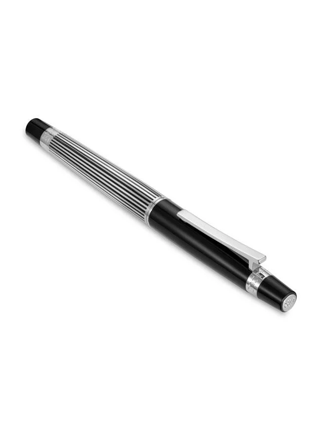 نينا ريتشي Funambule Stripedároller Capped Rollerball Pen, Black Ink
