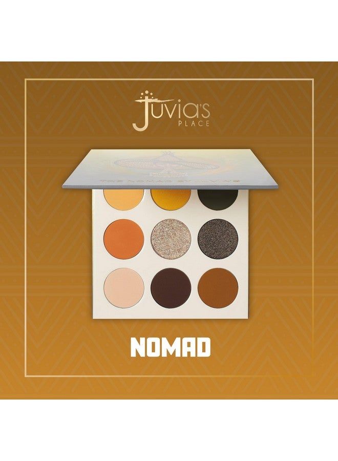 جوفياس بليس لوحة ظلال العيون ذا نوماد ماريجولد هوني مكونة من 9 ظلال عيون ديب ميرلوت، لوحة مكياج احترافية لمكياج العيون، لوحة مكياج لظلال العيون المصطبغة للون العين ولمعانها - Image 5