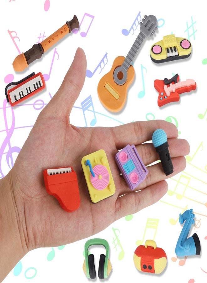 Cllayees - 24 Pcs Erasers for Kids Mini Pencil Eraser Bulk Classroom Prizes Fun Puzzle Erasers for Preschool Elementary Students Back to the School Supplies - Image 2