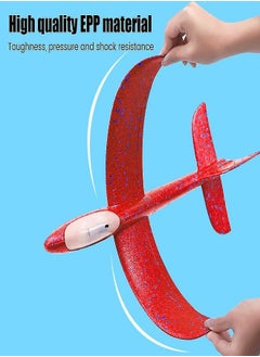 Generic Hand Launch Throwing Glider Aircraft Foam Airplane Toy Plane Model Outdoor Fun Sports Plane model For Kids Toys (Red)  - Image 4