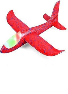 Generic Hand Launch Throwing Glider Aircraft Foam Airplane Toy Plane Model Outdoor Fun Sports Plane model For Kids Toys (Red)  - Image 1