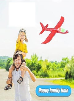 Generic Hand Launch Throwing Glider Aircraft Foam Airplane Toy Plane Model Outdoor Fun Sports Plane model For Kids Toys (Red)  - Image 5