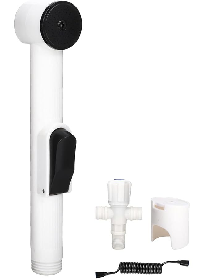 The Bros Handheld Purifying Basin Sprayer Adapter Sprayer Set with Leak Proof Hose Bathroom Toilet Attachment Set for Toilet Bathroom Bathroom Family Pet (Combination 1) - Image 1