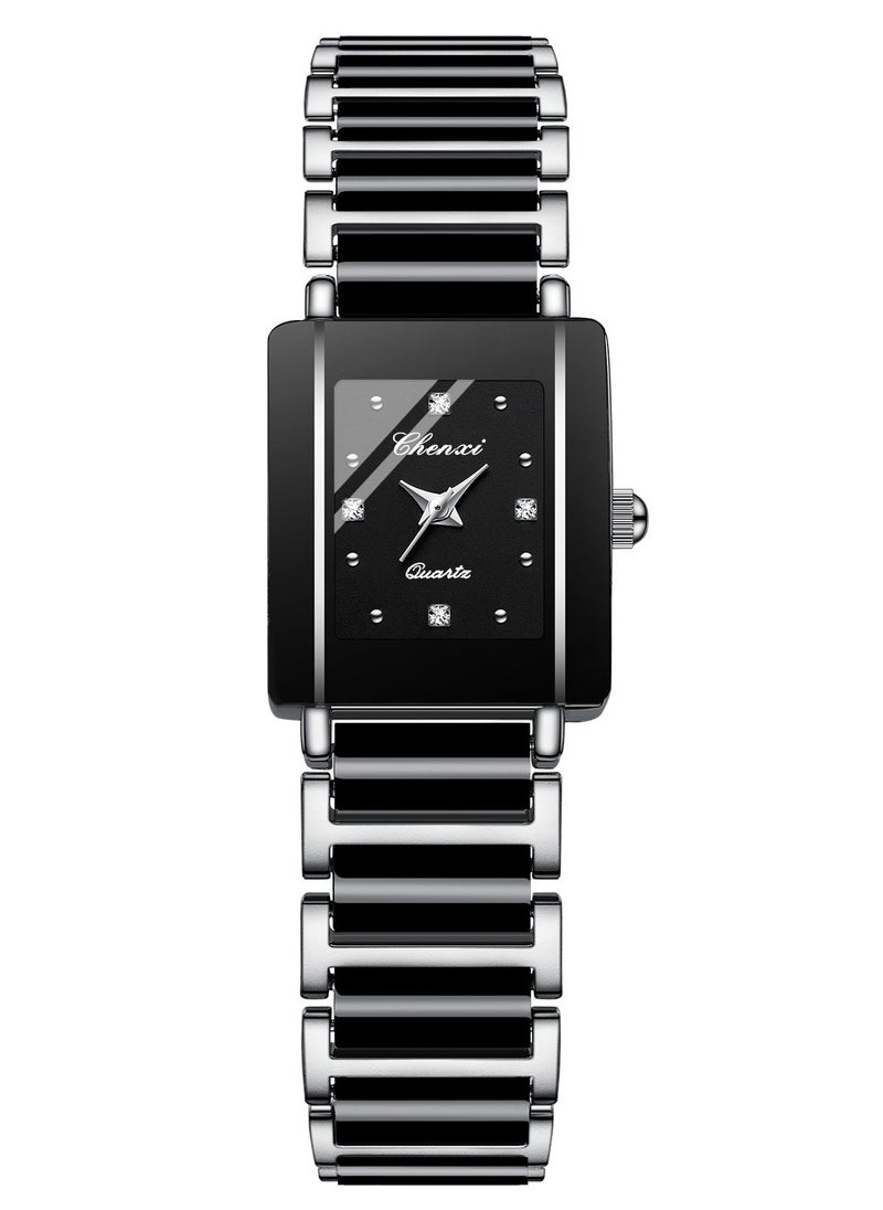 Women's Ladies' Girls'Ceramics Quartz Watch for Female Black & Silver - pzsku/Z7E14DB4B1D7E15751841Z/45/_/1738771275/857995ef-bbc4-4424-b186-b8a192ba2953