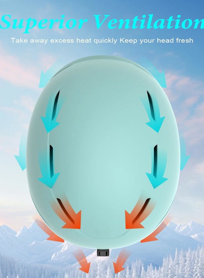 RIOROO Ski Helmet for Women Men, Safety Certified Snowboard Helmet with Shockproof ABS Hard Shell for Adults & Youth - Image 3
