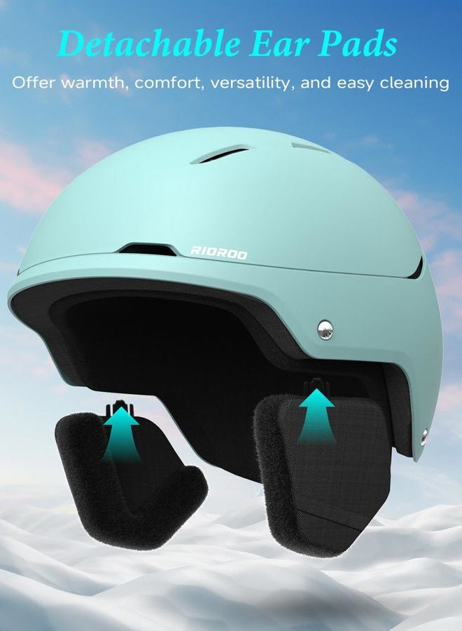 RIOROO Ski Helmet for Women Men, Safety Certified Snowboard Helmet with Shockproof ABS Hard Shell for Adults & Youth - Image 4