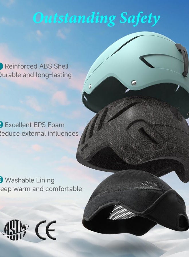 RIOROO Ski Helmet for Women Men, Safety Certified Snowboard Helmet with Shockproof ABS Hard Shell for Adults & Youth - Image 2