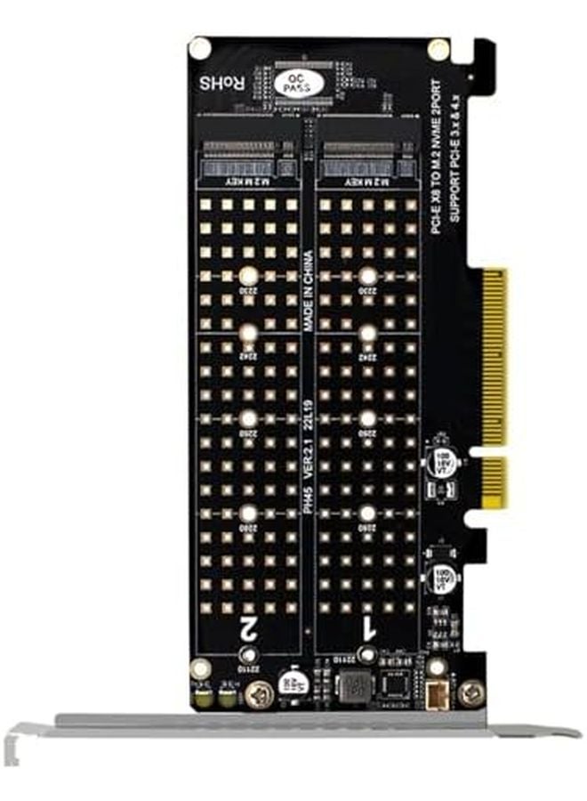 PCI Express X8 to Dual 2 Bay Converter Card for Professional Gaming and Design - Image 1