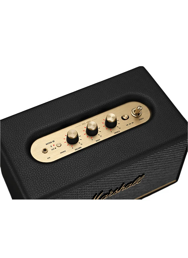 مارشال Acton III 60W Premium Home Wireless Speaker With Bluetooth 5.2 And Multiple Inputs - Enjoy Signature Marshall Sound