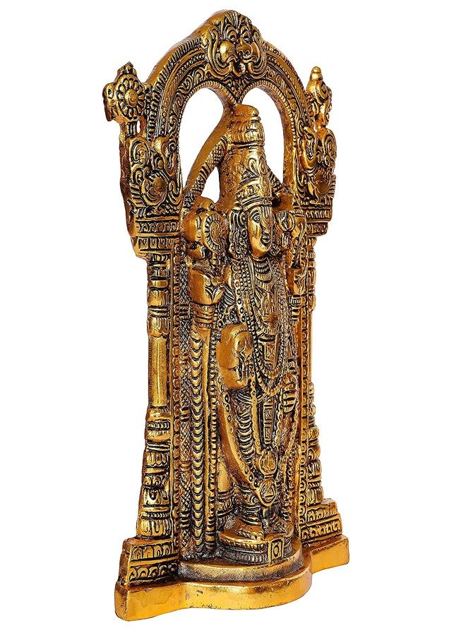 CHHARIYA CRAFTS تمثال تشاريا كرافتس تيروباتي بالاجي، سري فينكاتيسوارا، قطعة ديكور روحانية للمنزل - 24 سم - Image 3