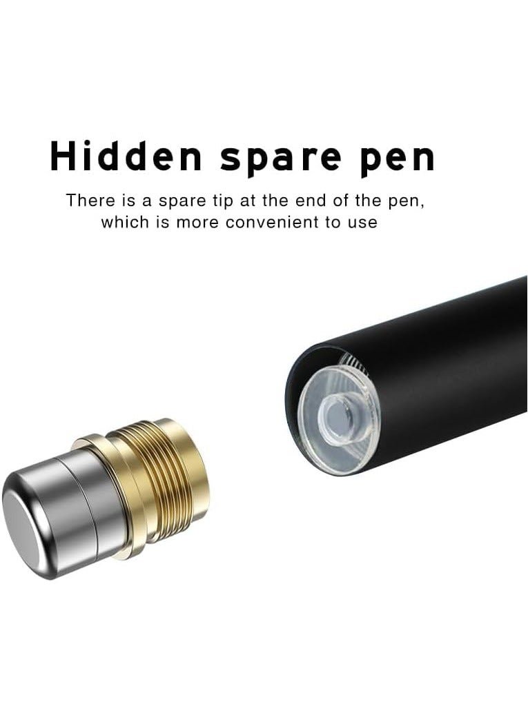 جي باور قلم رصاص سعوي 2 في 1 من G-Power عالي الحساسية برأس دقيق مع غطاء مغناطيسي عالمي لأجهزة Apple وiPhone وiPad Pro وMini وAir وAndroid وMicrosoft وSurface وشاشات اللمس الأخرى - أسود - Image 3