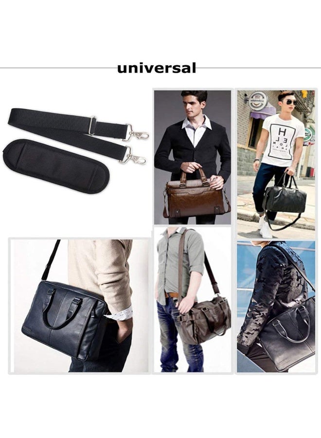 JAKAGO 61" Replacement Shoulder Strap, Padded Long Duffel Bag Strap Universal Adjustable Shoulder Belt with Metal Hooks and Non-Slip Pad for Briefcase Pet Carrier Bag Tool Laptop Camera Bagï¼ˆBlackï¼‰ - Image 5