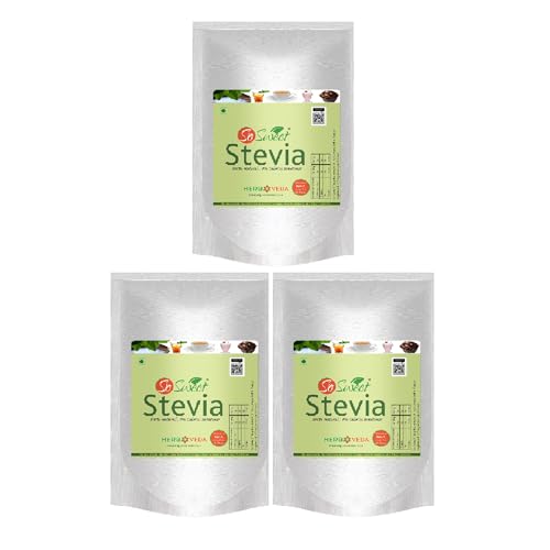 So Sweet Stevia 750g Spoonable Powder - 100% Natural, Sugar-Free Sweetener, Ideal for Cooking & Baking, Pack of 3 (250g Each), Perfect for Diabetics & Keto Diets, Low-Calorie & Healthy Alternative - Image 1