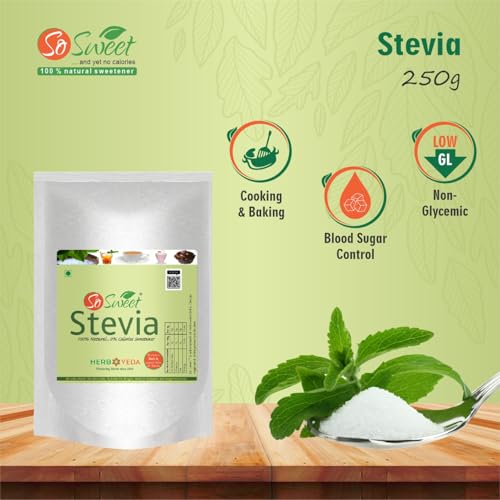 So Sweet Stevia 750g Spoonable Powder - 100% Natural, Sugar-Free Sweetener, Ideal for Cooking & Baking, Pack of 3 (250g Each), Perfect for Diabetics & Keto Diets, Low-Calorie & Healthy Alternative - Image 5