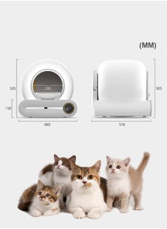 Automatic Cat Litter Box Intelligent Cat Litter Box Self Cleaning Cat Litter Box with APP Control 48*51.6*50.5cm - pzsku/Z7E155A4C990095AA1D57Z/45/_/1731250635/d787afe6-235b-4c6b-81f8-c32010961e47