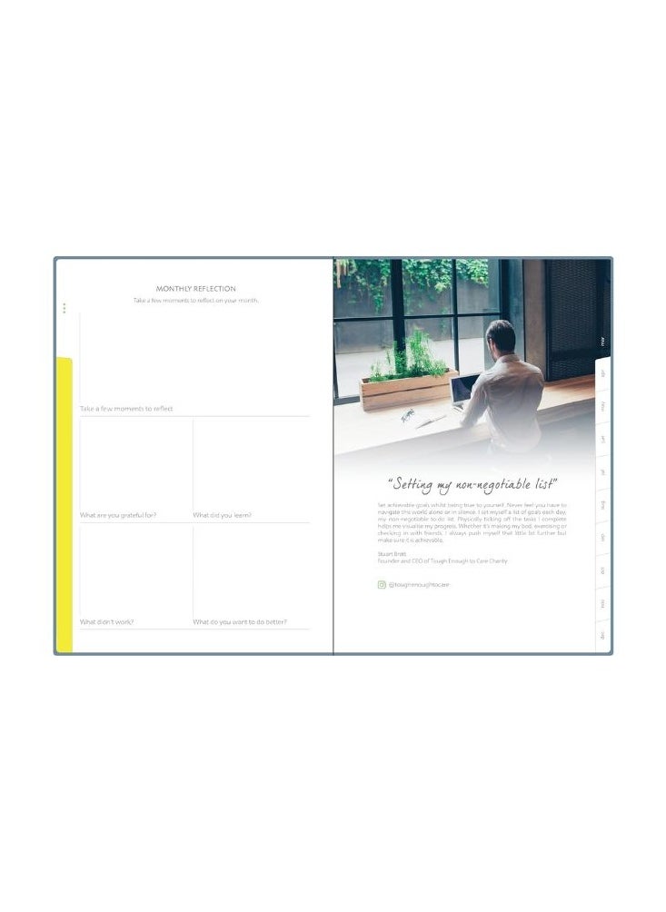 Collins - Collins Dream Planner 2025 Diary B5 Week to View and Monthly Journal - Lifestyle Planner and Organiser for Productivity and Goal Setting - January to December - Weekly - Stone Blue - DP1B53.60-25 - Image 1