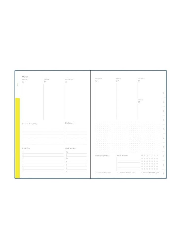 Collins - Collins Dream Planner 2025 Diary B5 Week to View and Monthly Journal - Lifestyle Planner and Organiser for Productivity and Goal Setting - January to December - Weekly - Stone Blue - DP1B53.60-25 - Image 1