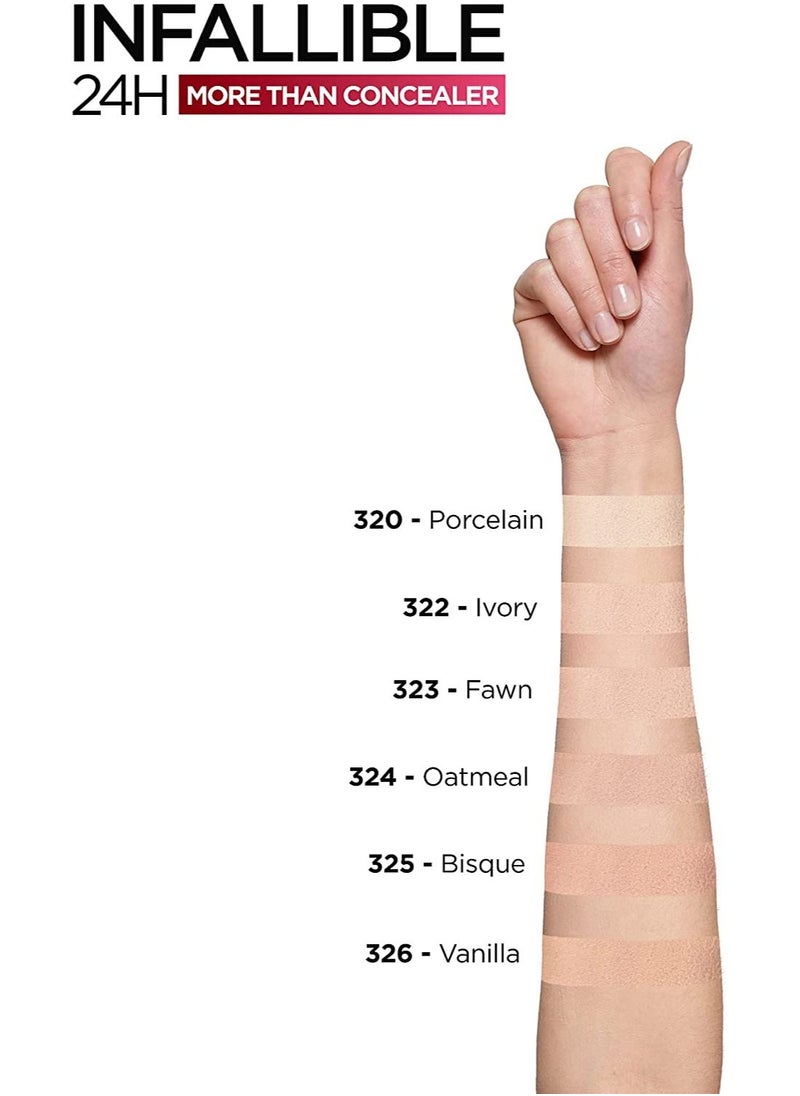 L'OREAL PARIS - L'Oreal Infallible Longwear More Than Concealer 322 Ivory - Image 1