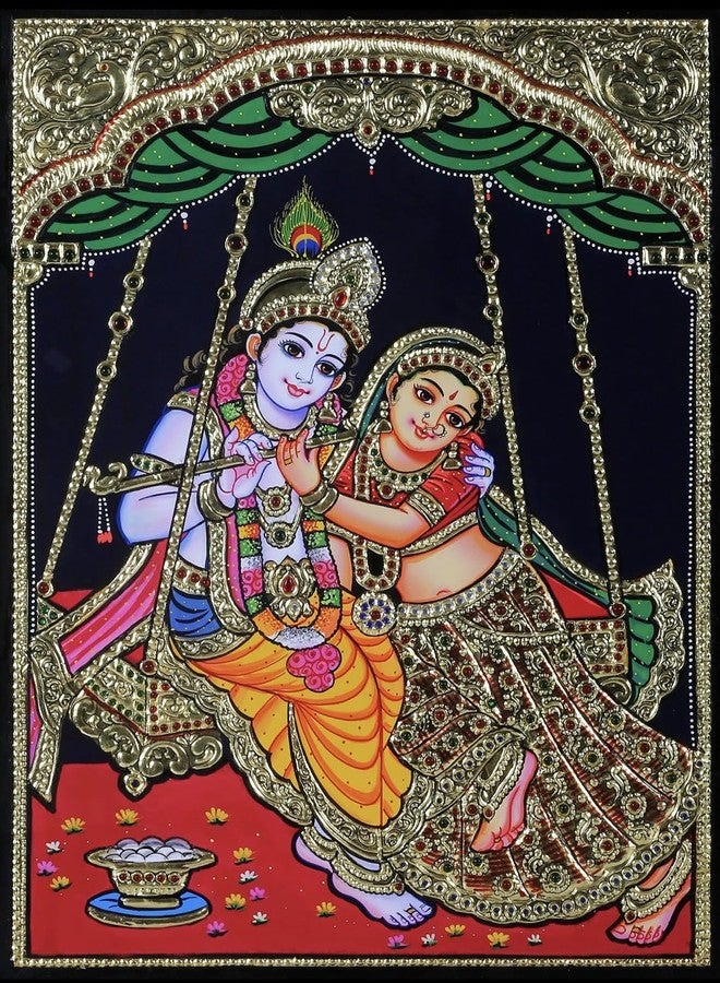 TPWC TANJORE Gold FOILS (4x6) (6x4) Size 25 Sheets booklets for Painting -Gold (6x5) - Image 2