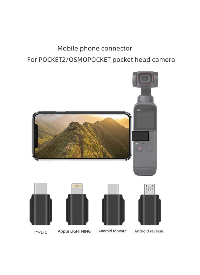 Generic - Pocket 2/osmo Pocket Mobile Phone Connector Suitable For Type-c Android Data Connector Digital Computer Accessories-Color:For Apple Lightning Connector - Image 1