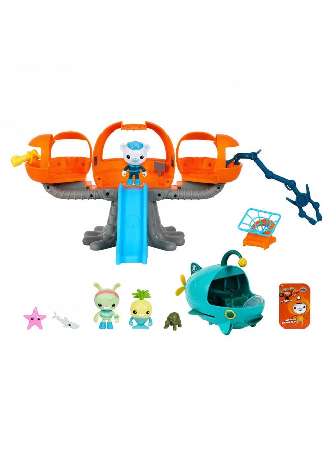 OCTONAUTS - Octonauts Octopod Playset | 8 Pieces Including Deep Sea Captain Barnacles & Gup A, Multicolor, 5.12 x 15.5 x 8.5 inches - Image 1