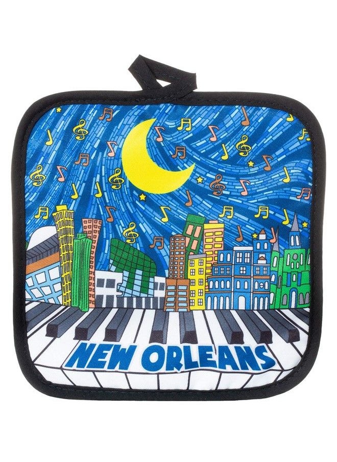 Artisan Owl New Orleans Music Mosaic Souvenir Pot Holder  - Image 2