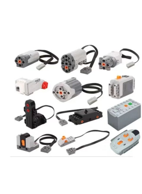 LEGO-Compatible Small Particle Bricks MOC PF Motor Set2.4g receiving 2.4g remote control switch M servo L EV3 big motor XL 5# monster train dual battery 2.4g receiving 2.4g remote control switch M servo L EV3 big motor XL 5# monster train dual battery