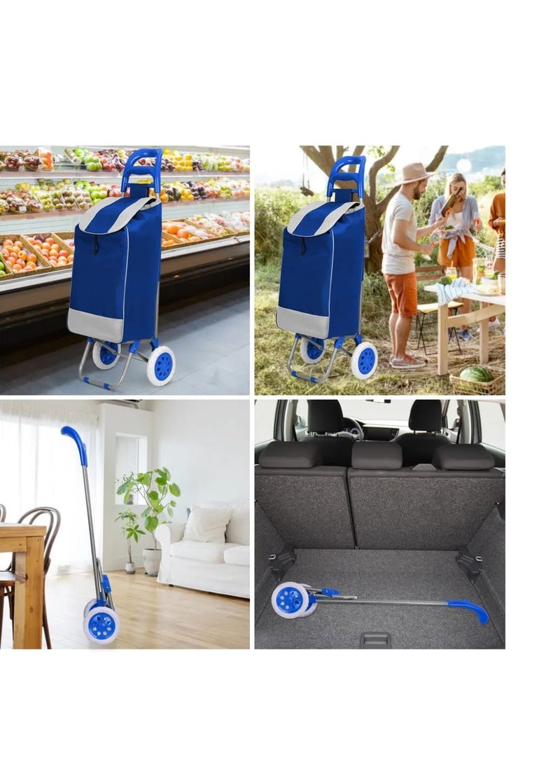 Blue shopping cart 20" inch  - Image 2