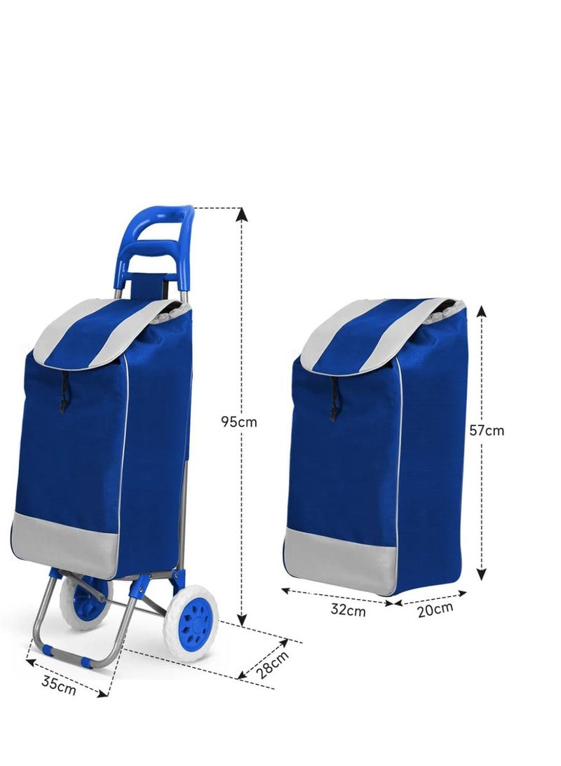 Blue shopping cart 20" inch  - Image 3