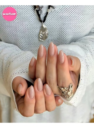 24Pcs Nude Press on Nails Medium Almond Fake Nails Natural Finish False Nails Full Cover Glue on Nails Soft Glossy Acrylic Stick on Nails for Women Everyday Manicure Decoration - view 3