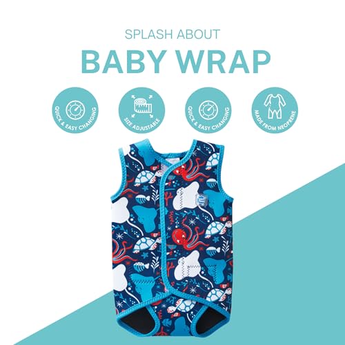 Splash About Baby Wrap Wetsuit, Under The Sea, 6-18 Months - Image 2