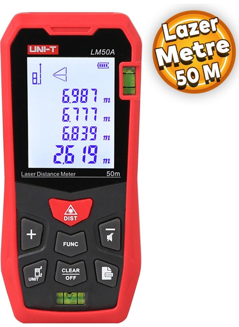 UNI-T - LM50A Laser Meter 50 M Laser Distance Meter - Image 1