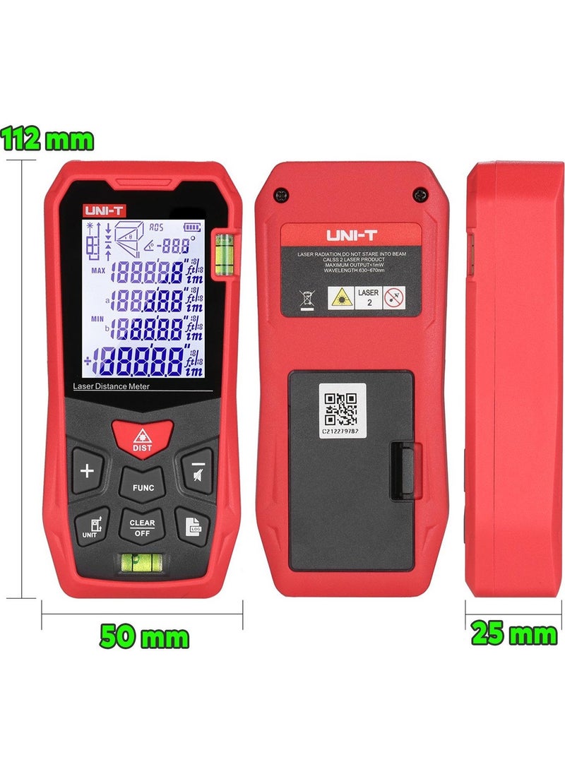 UNI-T - LM50A Laser Meter 50 M Laser Distance Meter - Image 1
