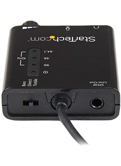 StarTech StarTechcom USB Sound Card w SPDIF Digital Audio  Stereo Mic  External Sound Card for Laptop or PC  SPDIF Output ICUSBAUDIO2DBlack 06 x 18  - Image 3