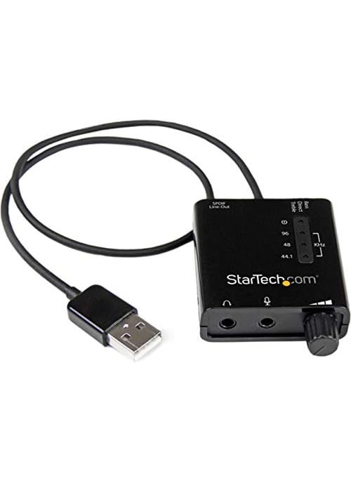StarTech StarTechcom USB Sound Card w SPDIF Digital Audio  Stereo Mic  External Sound Card for Laptop or PC  SPDIF Output ICUSBAUDIO2DBlack 06 x 18  - Image 2