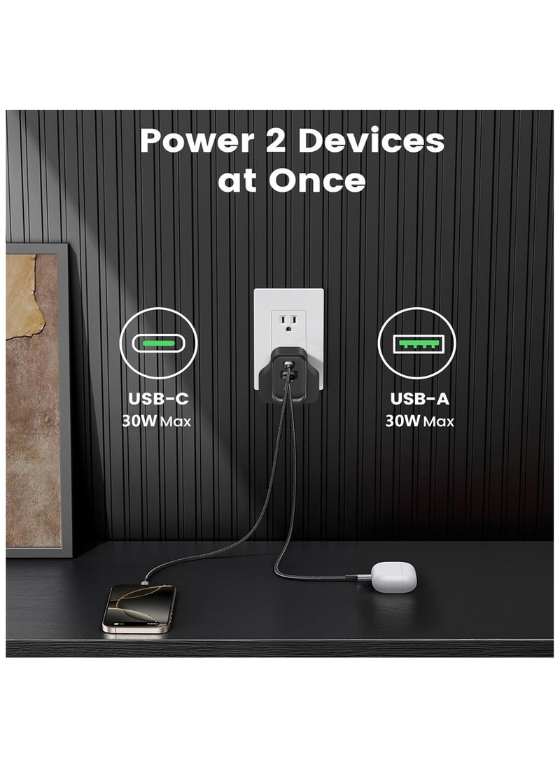 بيستيس  شاحن حائط 30W GaN - شحن سريع لآيفون 16/شاومي 15/جالاكسي S25 مع دليل عربي  - Image 4