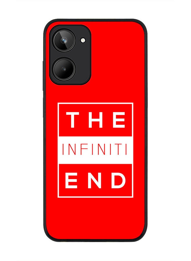 Stylizedd Rugged Black edge case for Realme 10 4G Slim fit Soft Case Flexible Rubber Edges Anti Drop TPU Gel Thin Cover -  The infinite end - Image 1