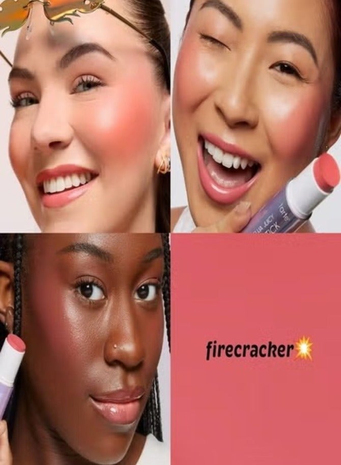 Tarte Cosmetics Tarte Maracuja Multi Stick Firecracker Coral 0.3 oz Cream Blush & Lip Tint with Hyaluronic Acid - Image 2